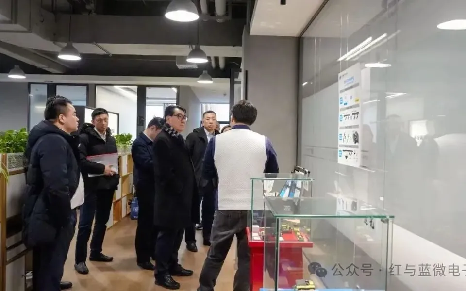 中国建设银行上海市分行党委书记、行长刘军一行莅临红与蓝微电子参观调研