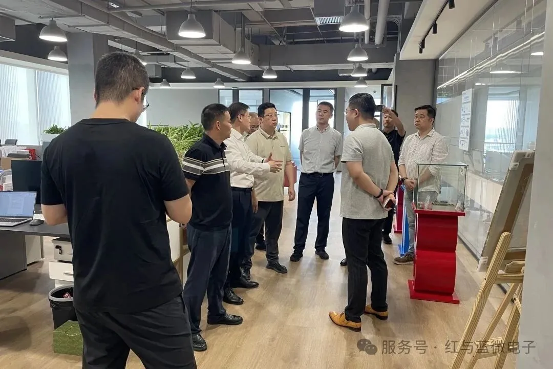 红与蓝微电子产品与技术 【企业动态】临港科投公司总经理携上海电机学院领导一行莅临红与蓝微电子参观调研 - image-001.jpeg