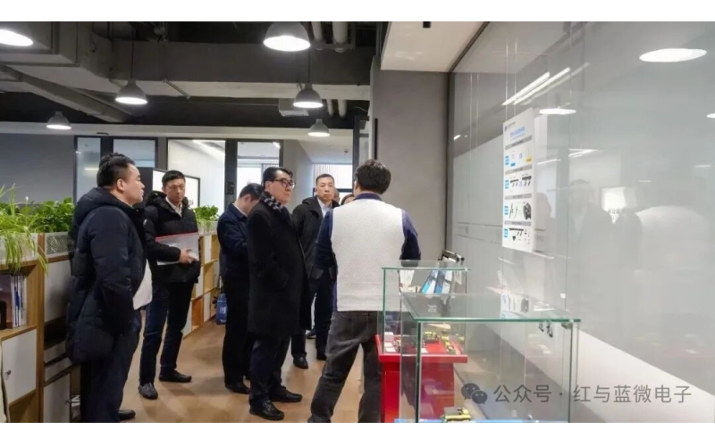 中国建设银行上海市分行党委书记、行长刘军一行莅临红与蓝微电子参观调研